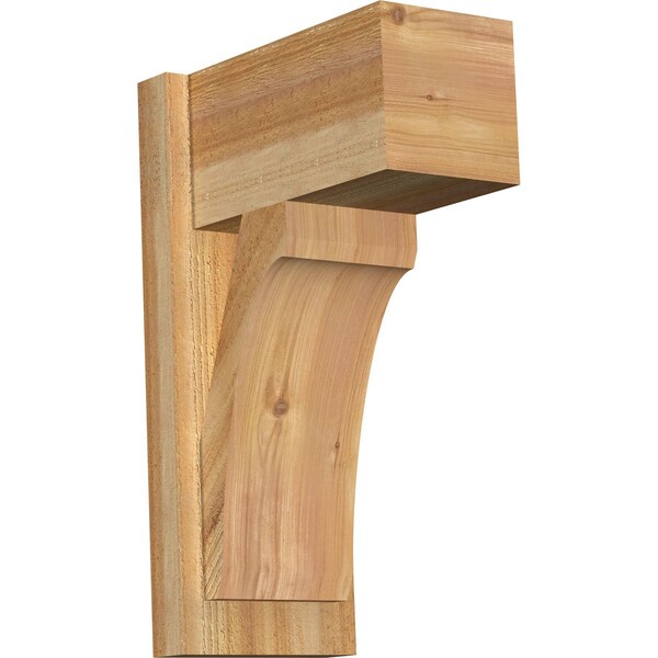 Ekena Millwork Legacy Block Rough Sawn Outlooker, Western Red Cedar, 8"W x 14"D x 22"H OUT08X14X22LEC05RWR - main